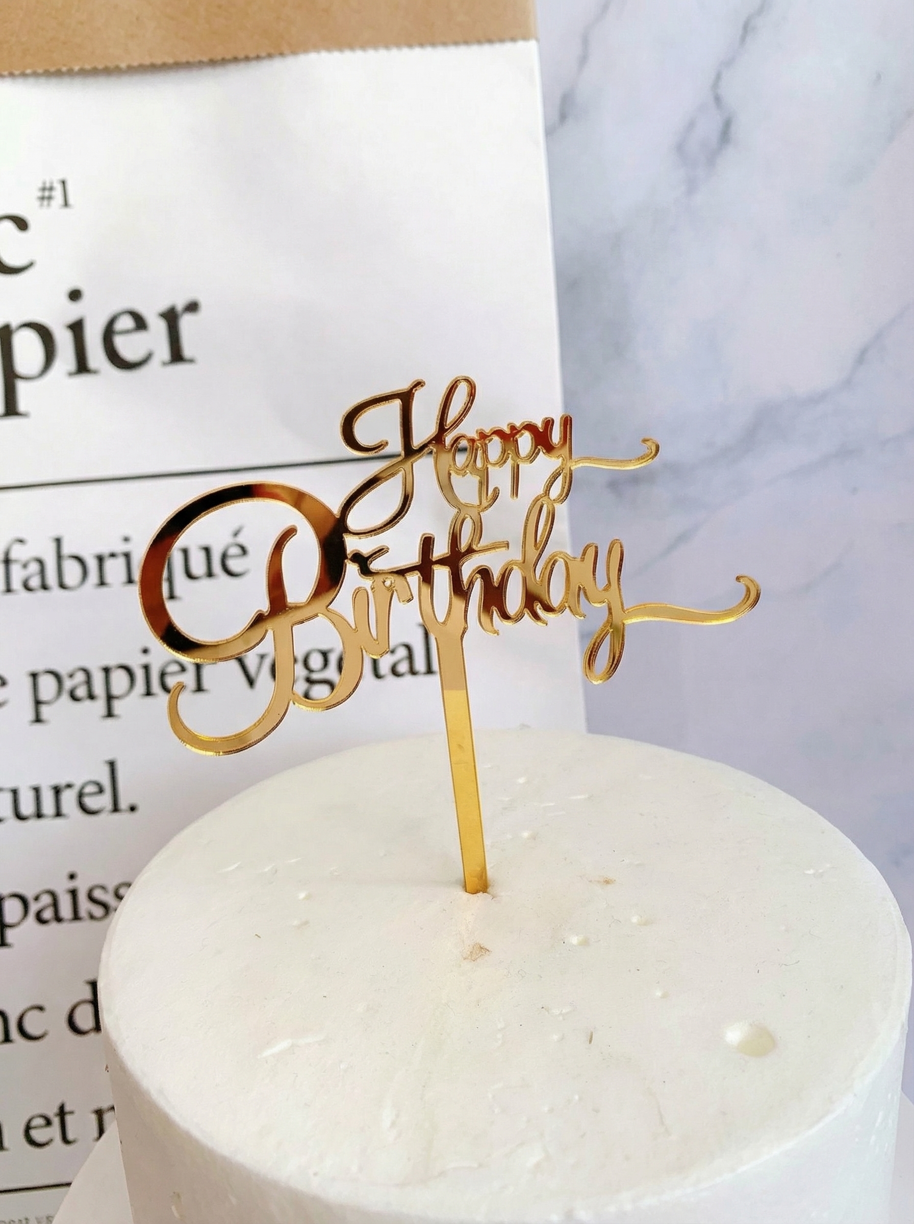 Acrylic Cake Topper Set